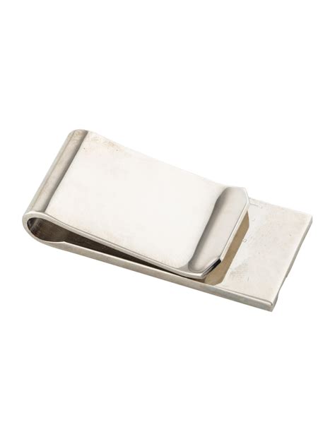 christian dior silver money clip.